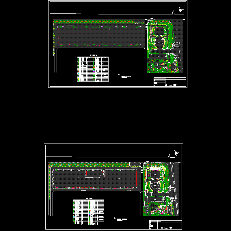 厂区绿化规划平面CAD图纸 - 1