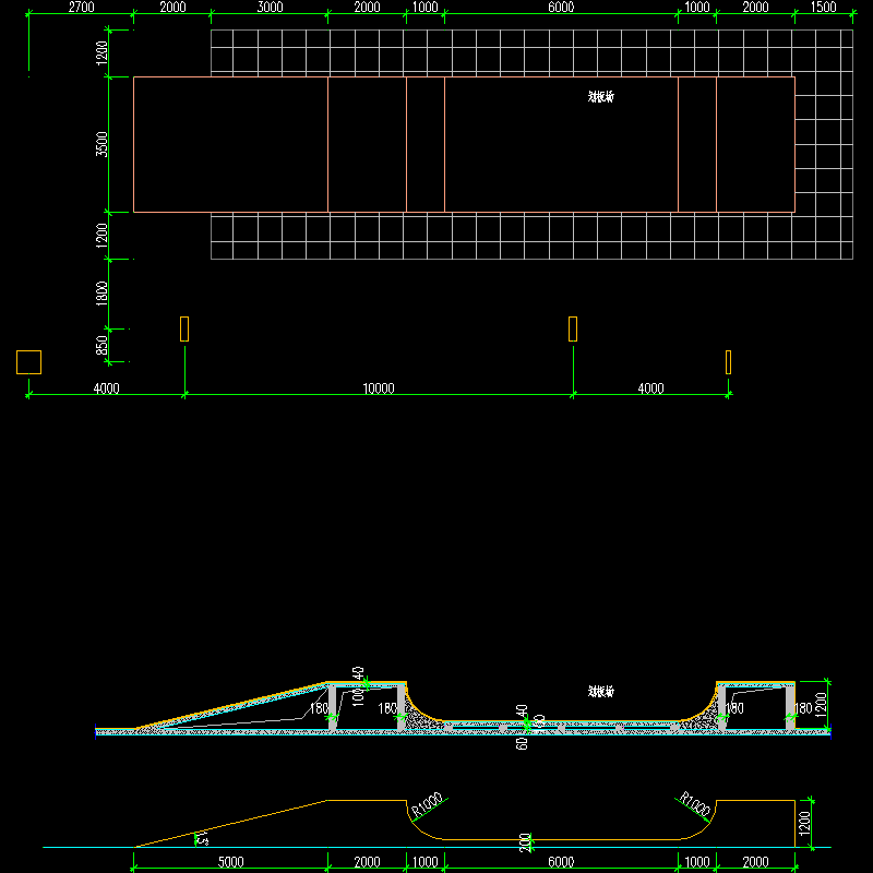 滑板场CAD详图纸 - 1
