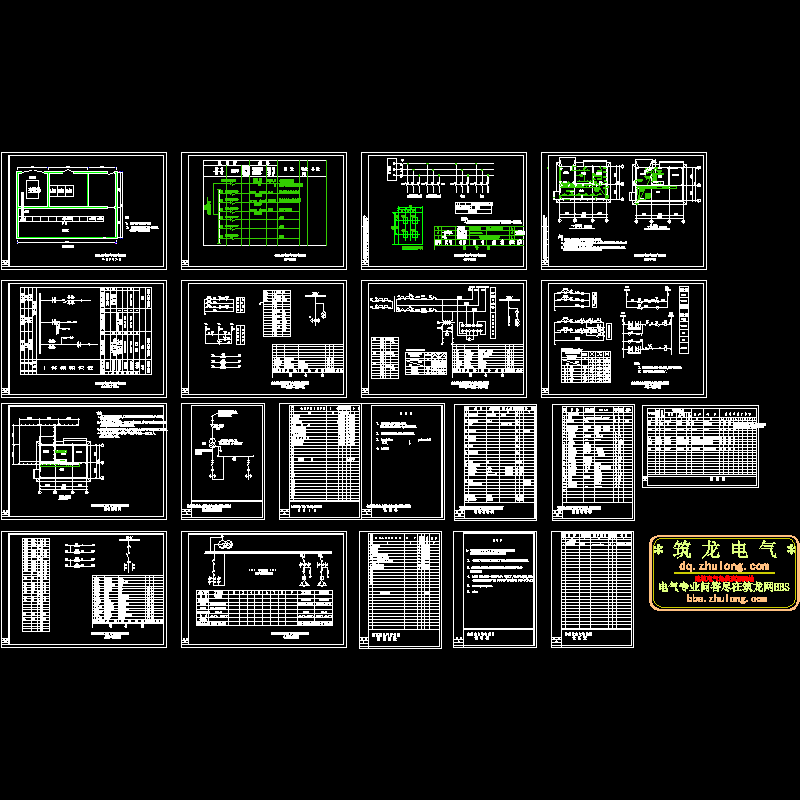 喷泉工程全套电气设计CAD施工图纸.dwg - 1