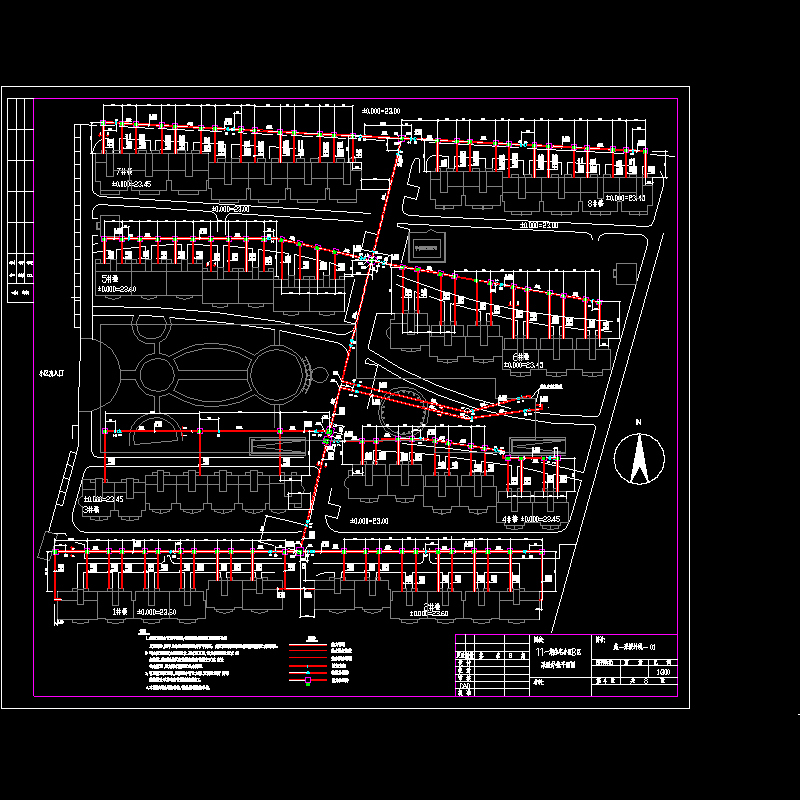 采暖外线平面布置图终.dwg