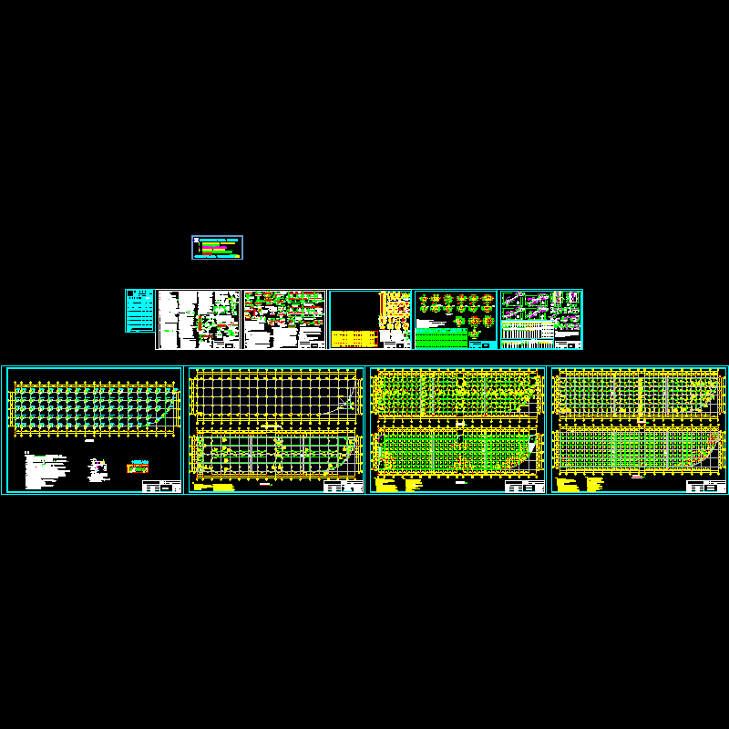 2层商铺1结构设计CAD施工图纸(dwg)(6度抗震) - 1