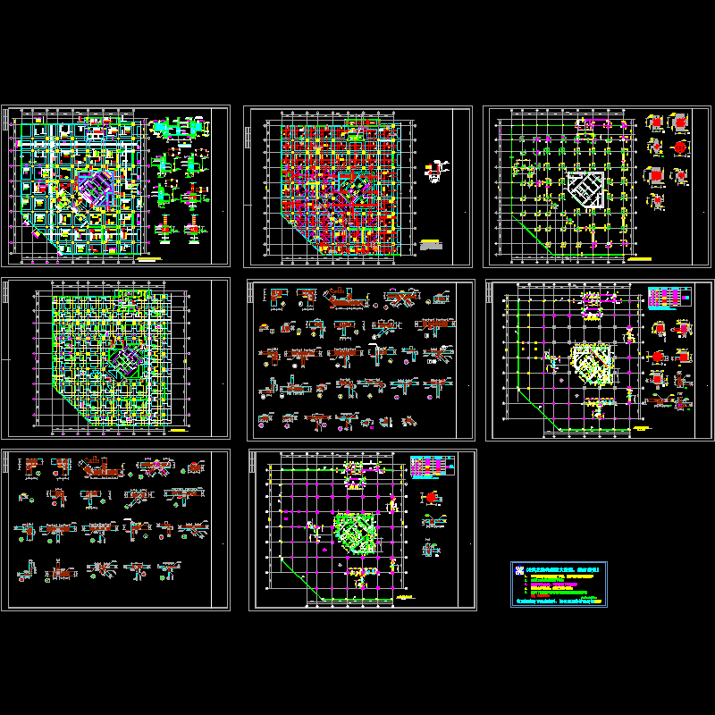 40层高层筏基节点构造CAD详图纸 - 1