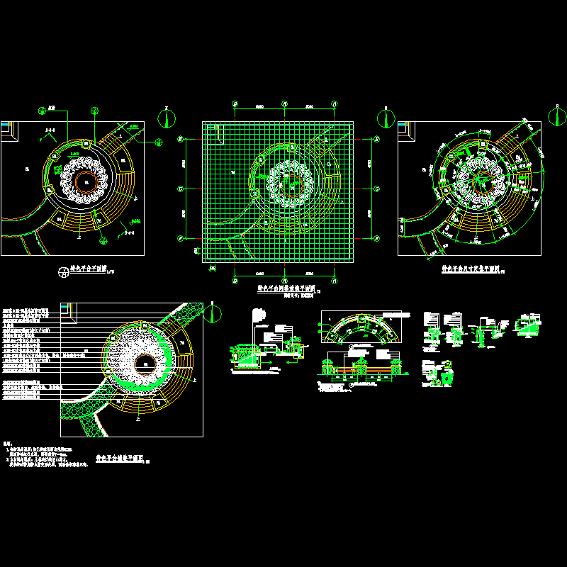 特色景观平台节点CAD图纸 - 1