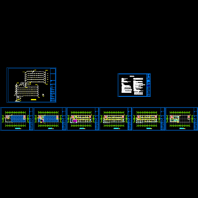 上6层酒店采暖图（8页CAD图纸） - 1