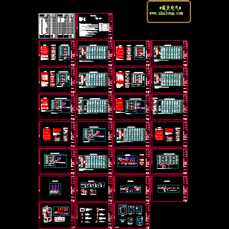 公寓小区弱电系统施工图纸（28张）.dwg - 1