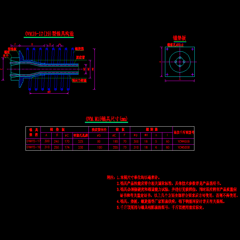 sⅡ-11 主桥纵向钢束锚具构造图.dwg