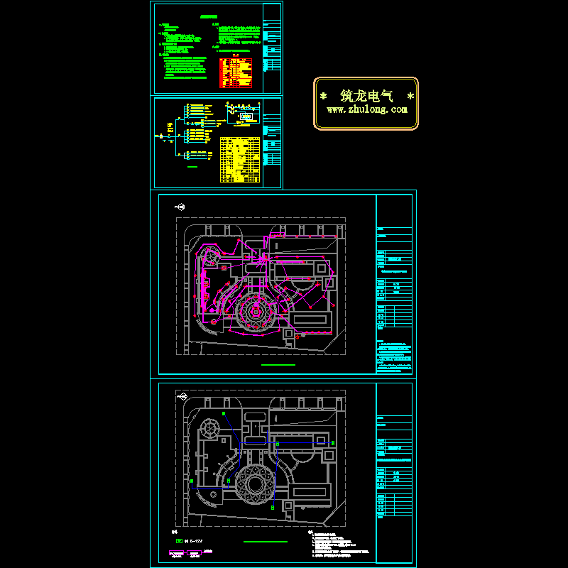 小区景观照明电气CAD施工图纸（三级负荷）.dwg - 1