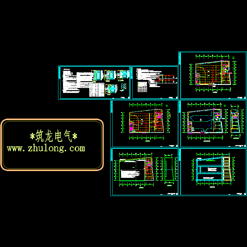 3层服装车间电气设计CAD施工图纸.dwg - 1