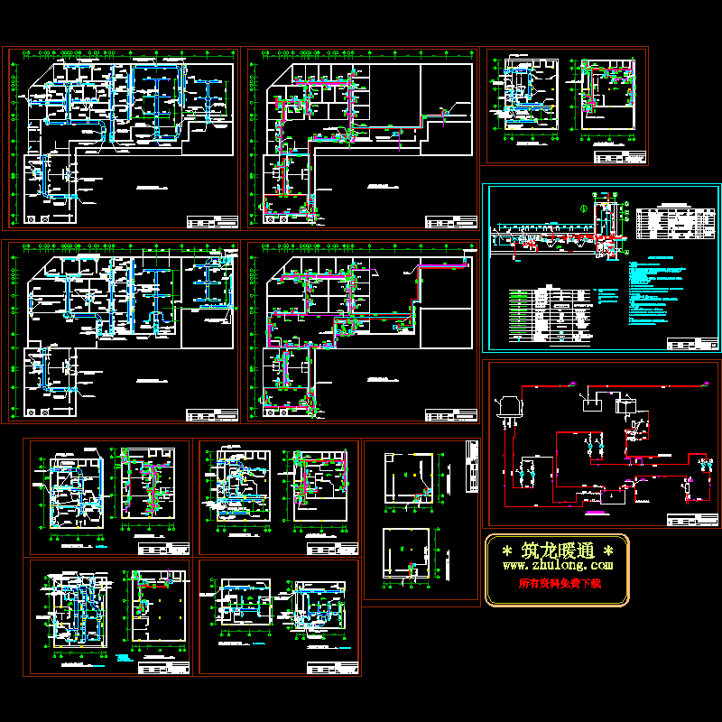 5层饭店空调设计CAD图纸 - 1