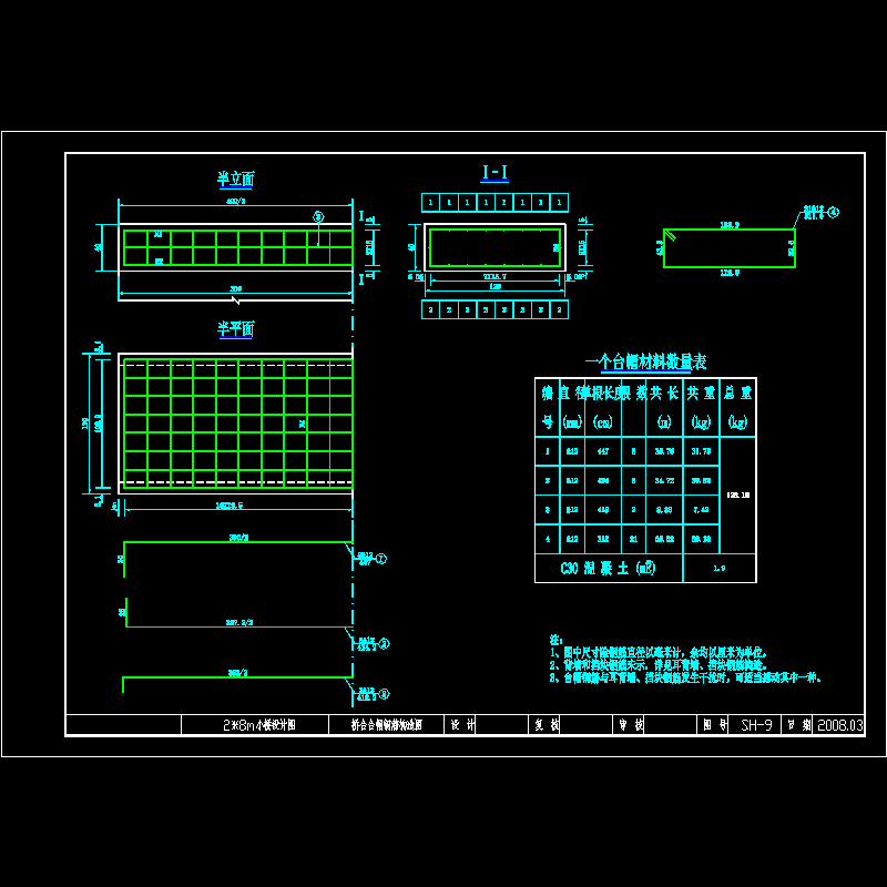 桥台台帽钢筋构造图.dwg