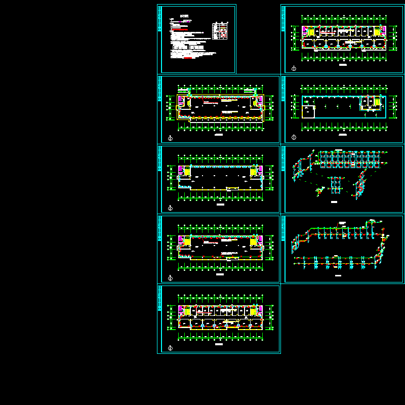 综合楼采暖工程设计CAD施工图纸.dwg - 1