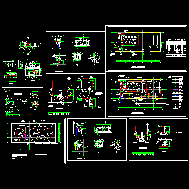 直燃机空调机房设计CAD施工图纸.dwg - 1