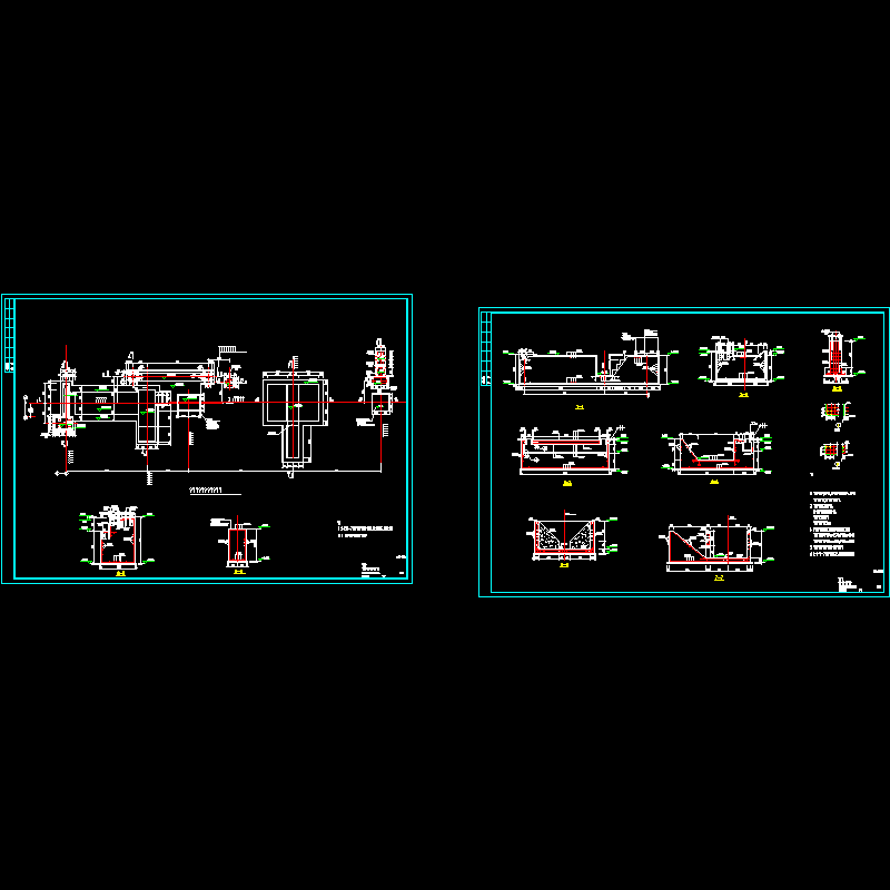 锅炉基础结构设计节点构造CAD详图纸.dwg - 1
