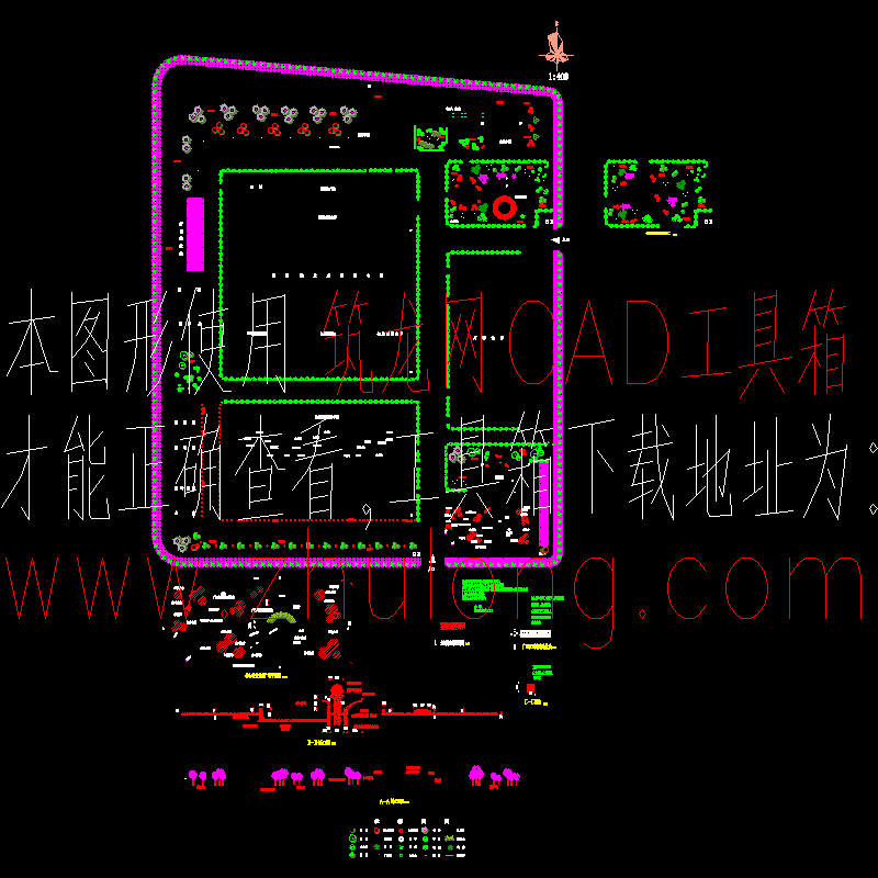 著名企业厂区景观设计CAD施工图纸.dwg - 1