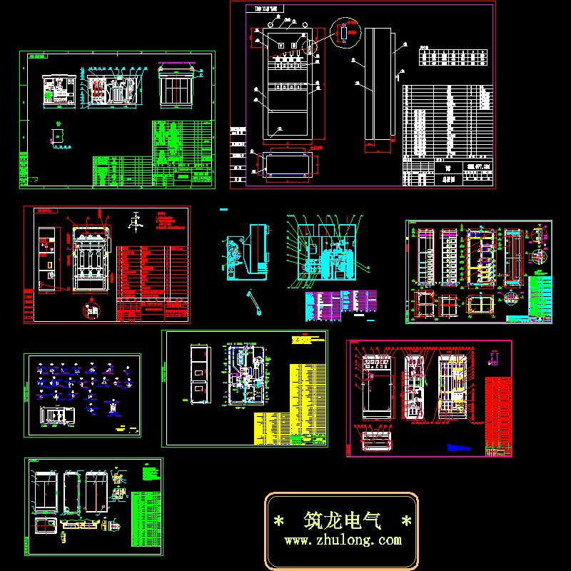 各种高低压配电柜装配图纸.dwg - 1