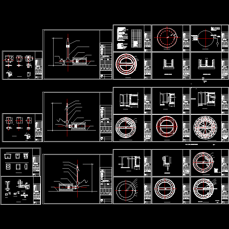 旱喷泉施工CAD结构图纸 - 1