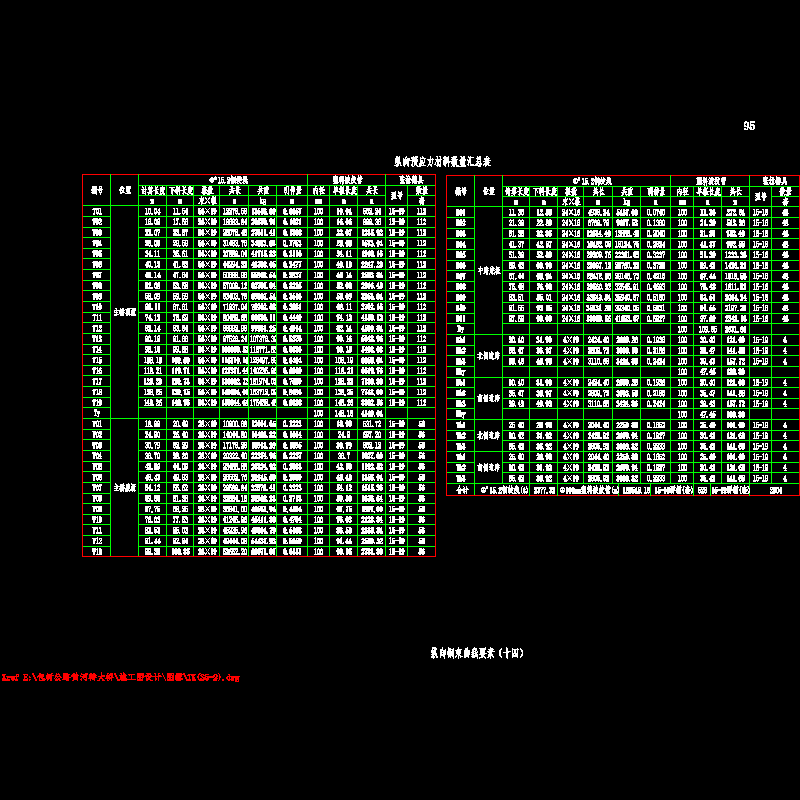 钢束材料表.dwg