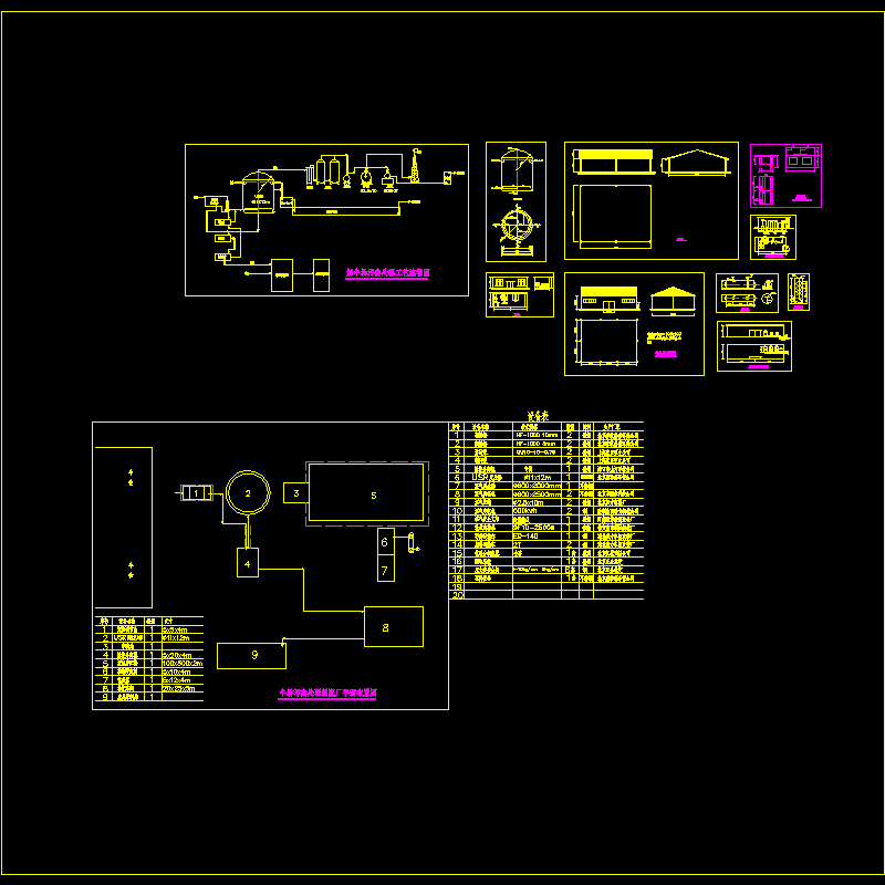 奶牛场污粪处理工艺设计CAD图纸.dwg - 1