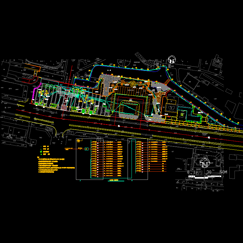 公园南大门景观绿地电气平面CAD图纸(dwg) - 1