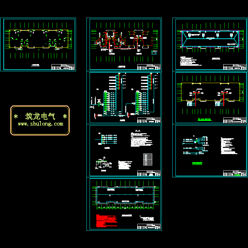 5层职工宿舍电气设计CAD施工图纸 - 1