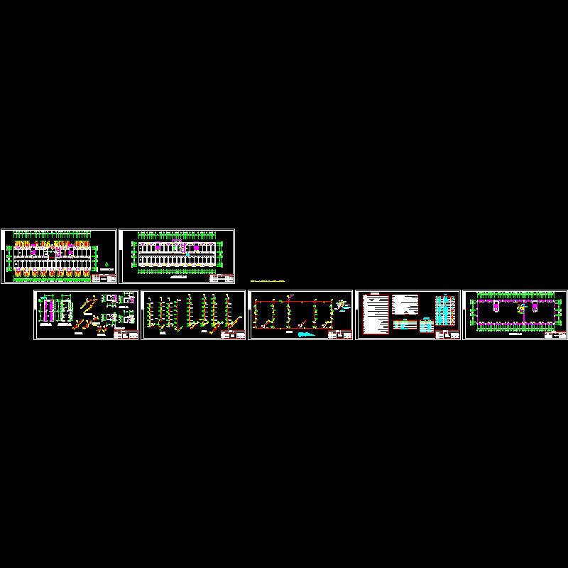 宿舍公寓楼给排水施工CAD图纸 - 1