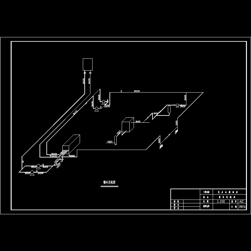 办公楼空调机房CAD图纸 - 1
