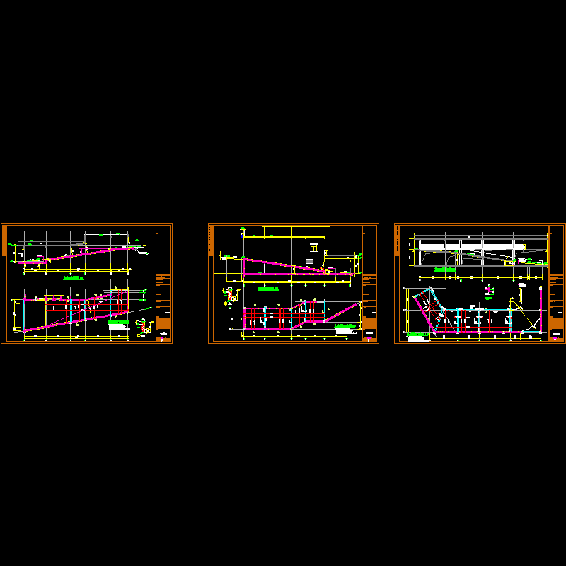 地下上室坡道节点构造CAD详图纸 - 1