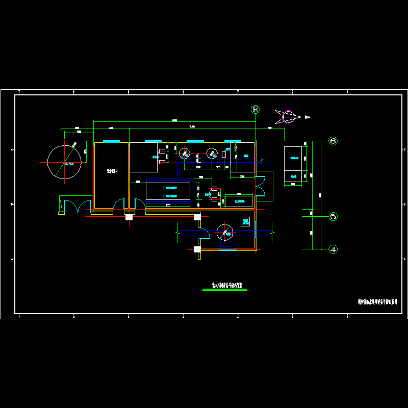 电厂锅炉水处理设计CAD图纸.dwg - 1