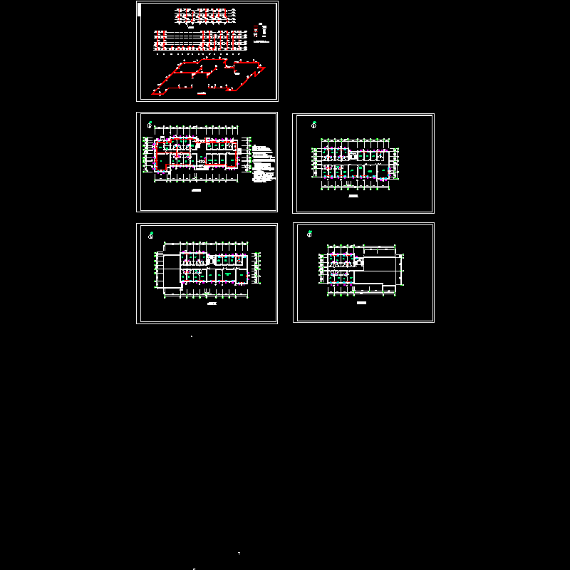 多层综合楼采暖设计CAD施工图纸.dwg - 1