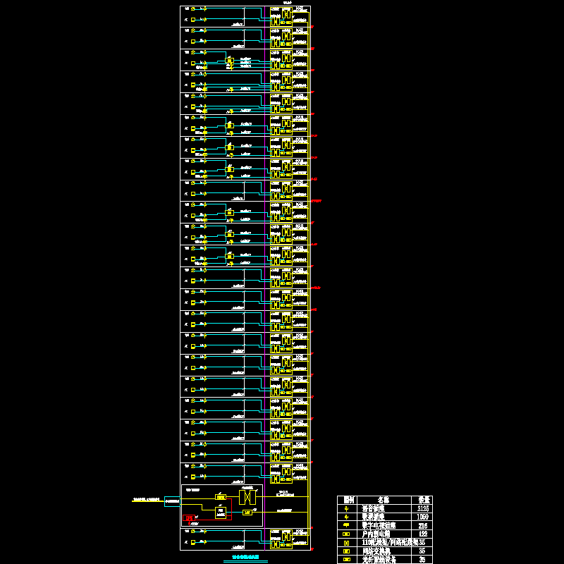 33层智能楼宇综合布线系统图纸.dwg - 1