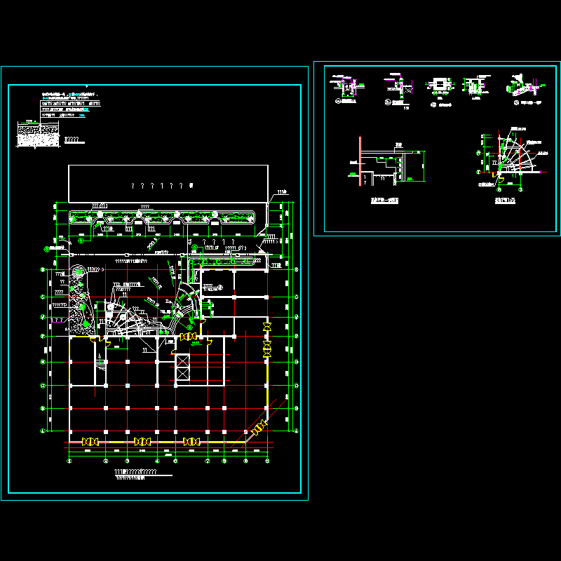 学校广场平面图纸设计方案.dwg - 1