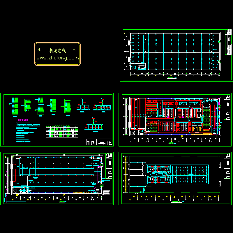 大型超市电气设计CAD施工图纸（5张图纸）.dwg - 1