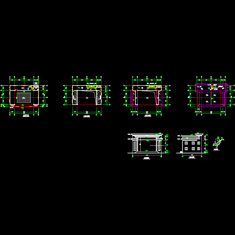 粤剧戏台方案设计大样图（效果大样图）.dwg - 1