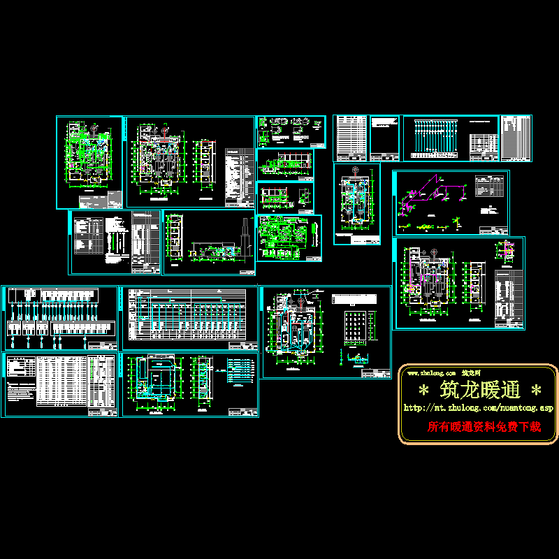 药厂锅炉房CAD施工图纸(电气照明平面图)(dwg) - 1