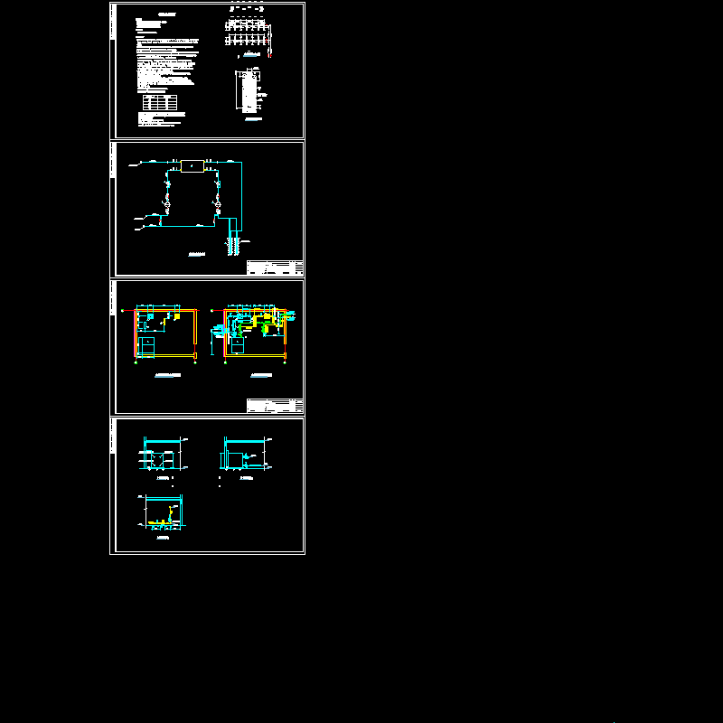 别墅土壤源热泵机房CAD图纸 - 1