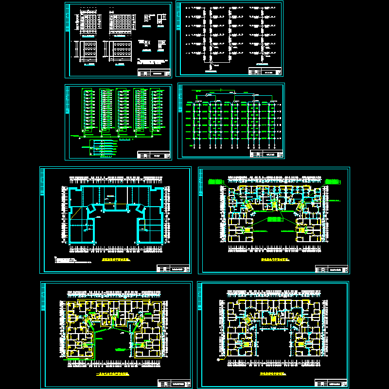 多层住宅楼强弱电设计CAD图纸 - 1