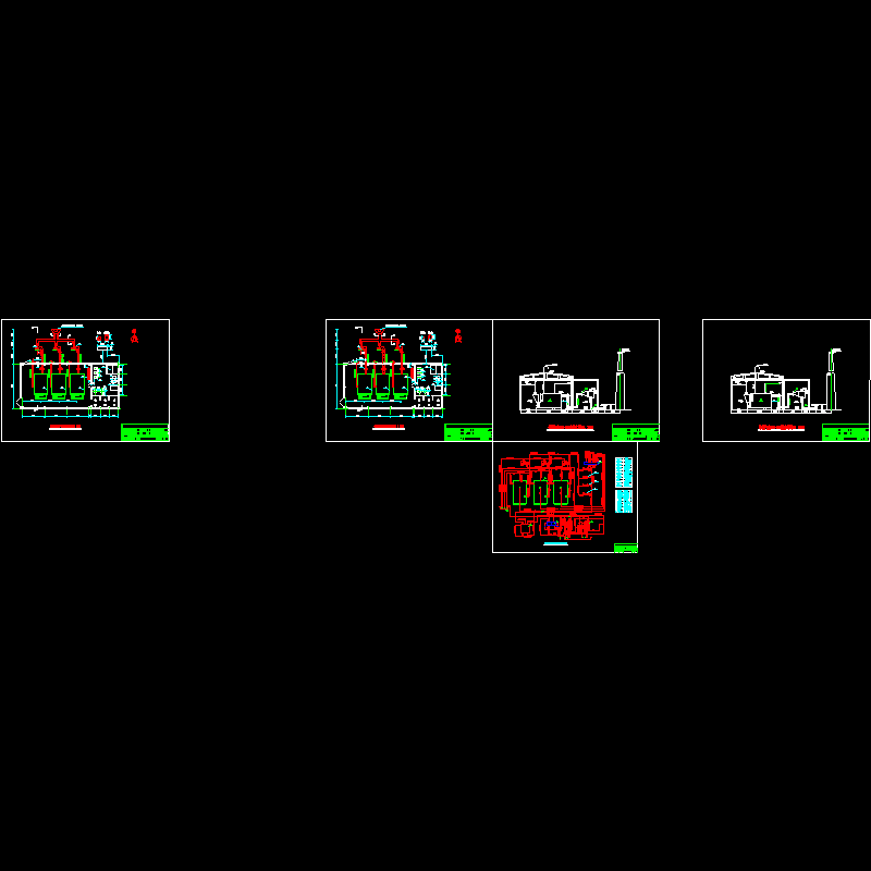 锅炉房设计CAD施工图纸 - 1