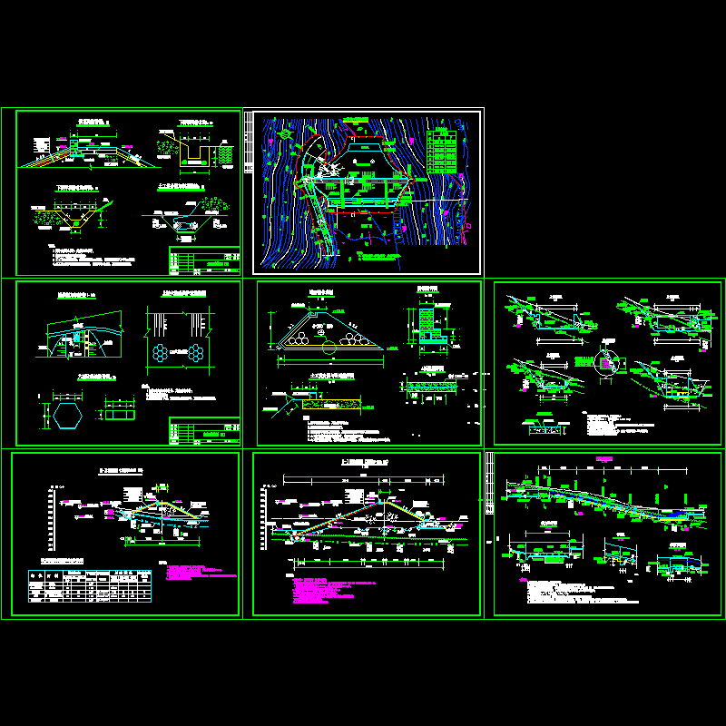 一套土坝施工设计CAD图纸 - 1