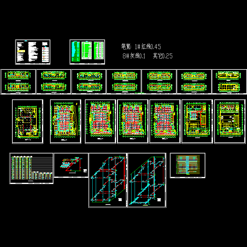 50695平米地上19层酒店空调通风图纸.dwg - 1