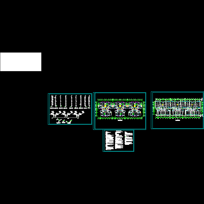 8层住宅楼给排水成套施工图纸（有架空层）.dwg - 1