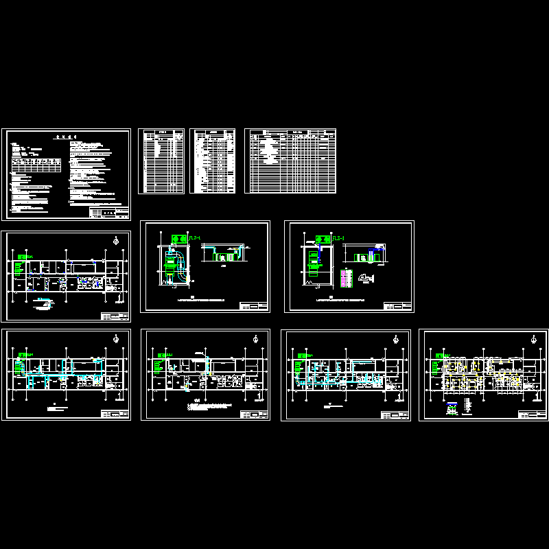 药厂净化空调设计CAD施工图纸.dwg - 1