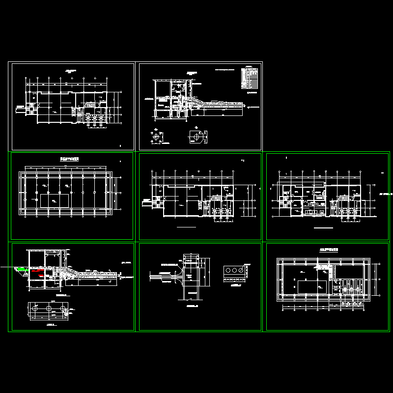 排洪泵站设计CAD图纸.dwg - 1