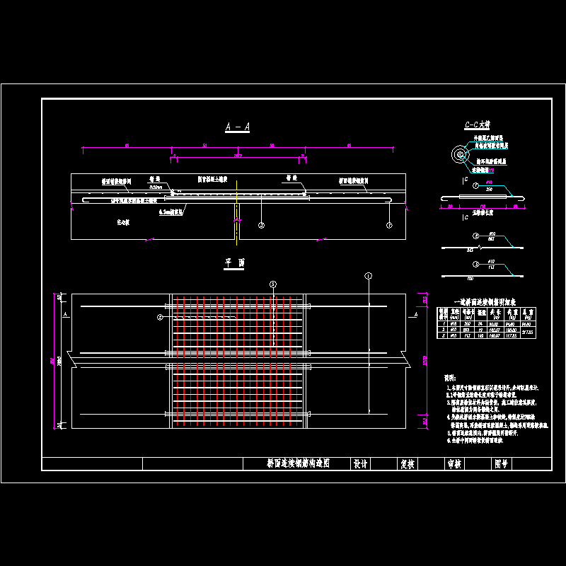 桥面连续钢筋构造图.dwg