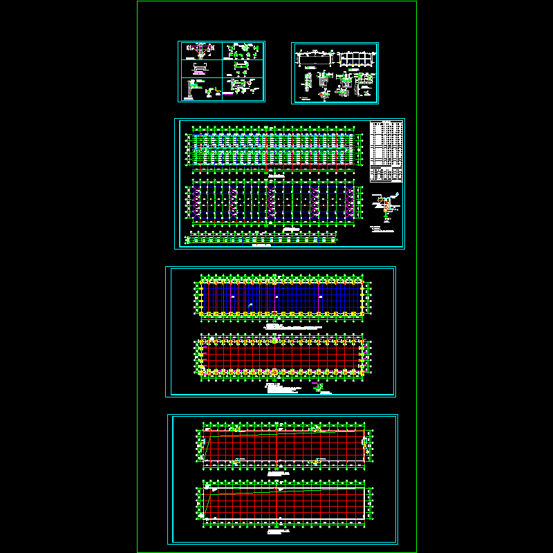 钢结构厂房节点构造CAD详图纸，共5张.dwg - 1