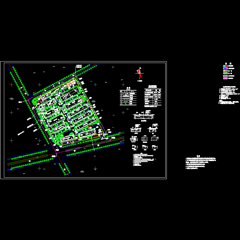 工厂总平面规划初设图纸(初设图纸目录).dwg - 1