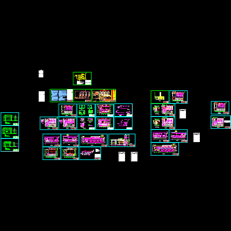 锅炉房施工CAD图纸（热力系统施工方案图纸） - 1