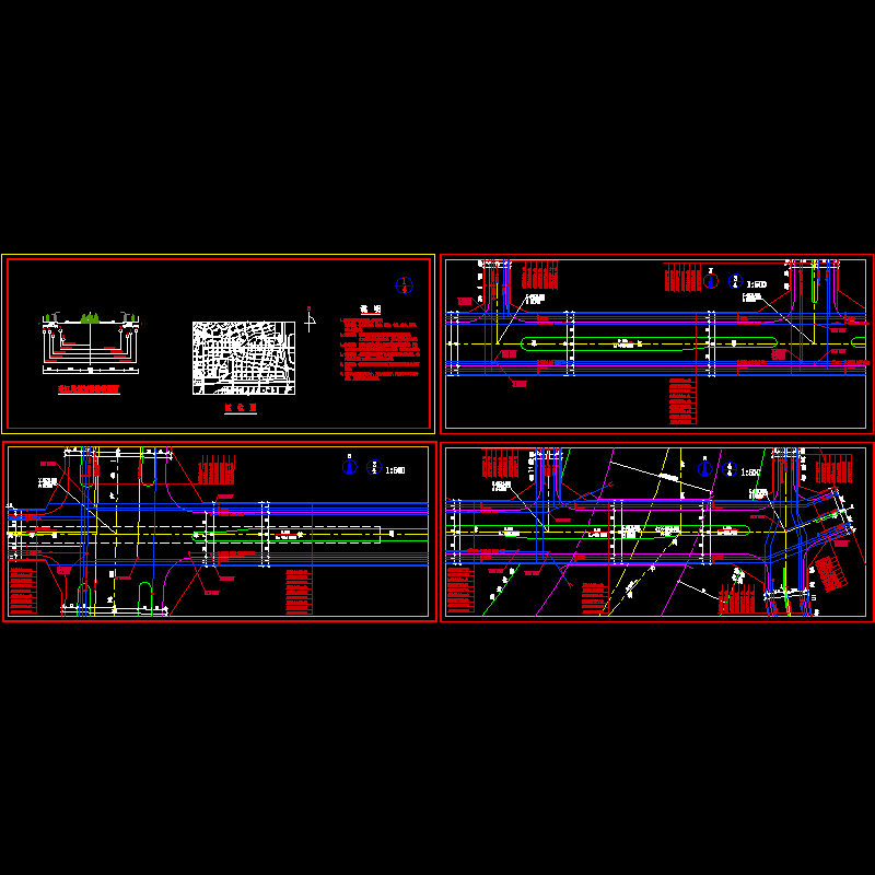 道路管线综合规划CAD图纸 - 1