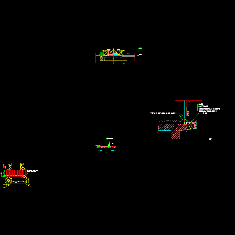 景桥施工CAD图纸（节点详图纸） - 1