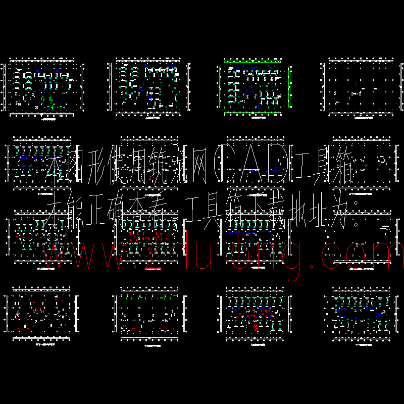14层酒店空调系统平面图（16页CAD图纸） - 1