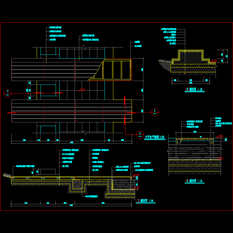 木平台结构CAD详图纸 - 1